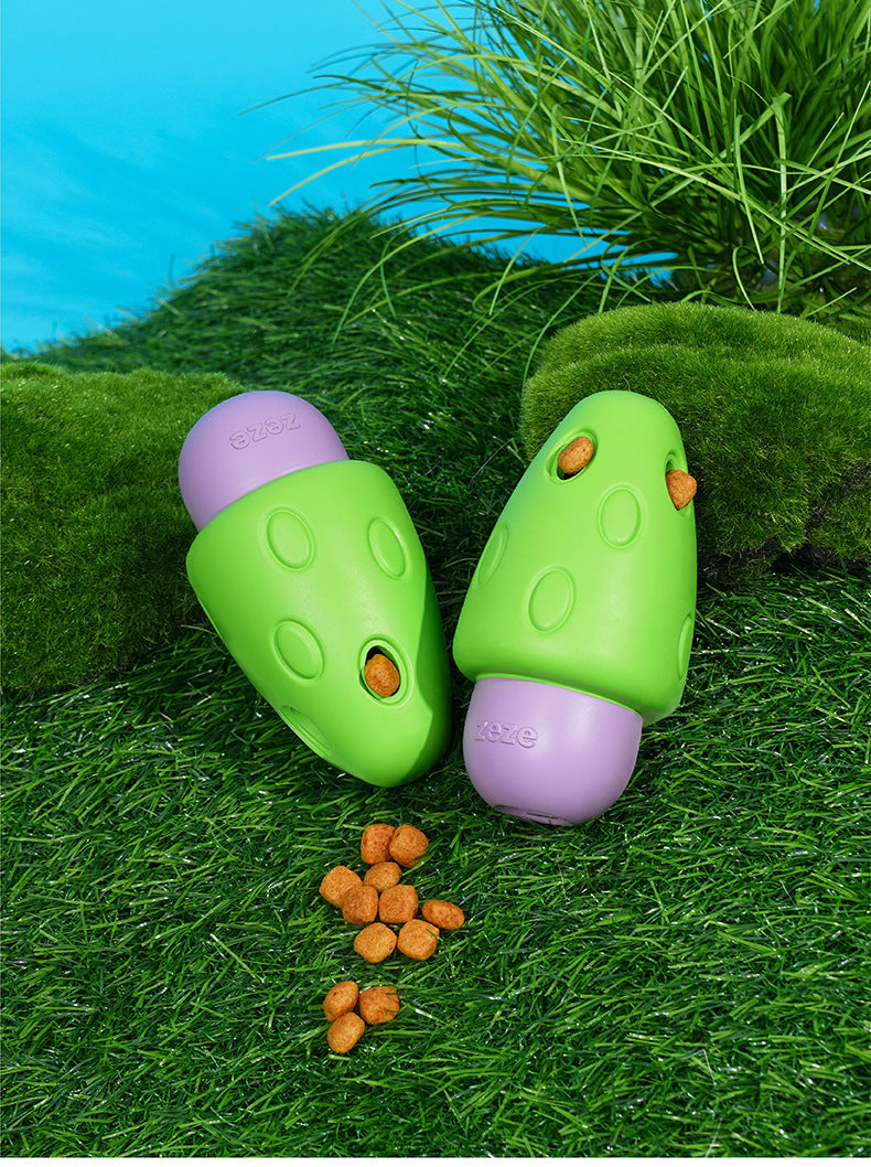 Mushroom Chew Toy – Interactive Treat Dispenser for Dogs