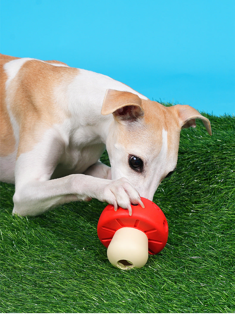 Mushroom Chew Toy – Interactive Treat Dispenser for Dogs