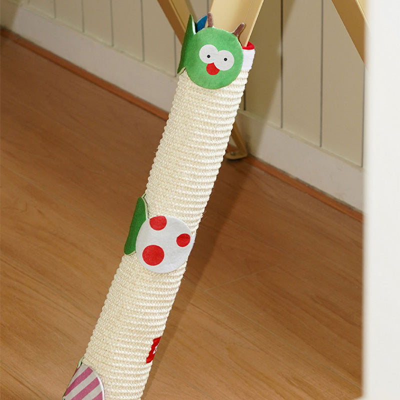 Zeze Caterpillar Sisal Cat Scratch Mat – Table & Chair Leg Protector