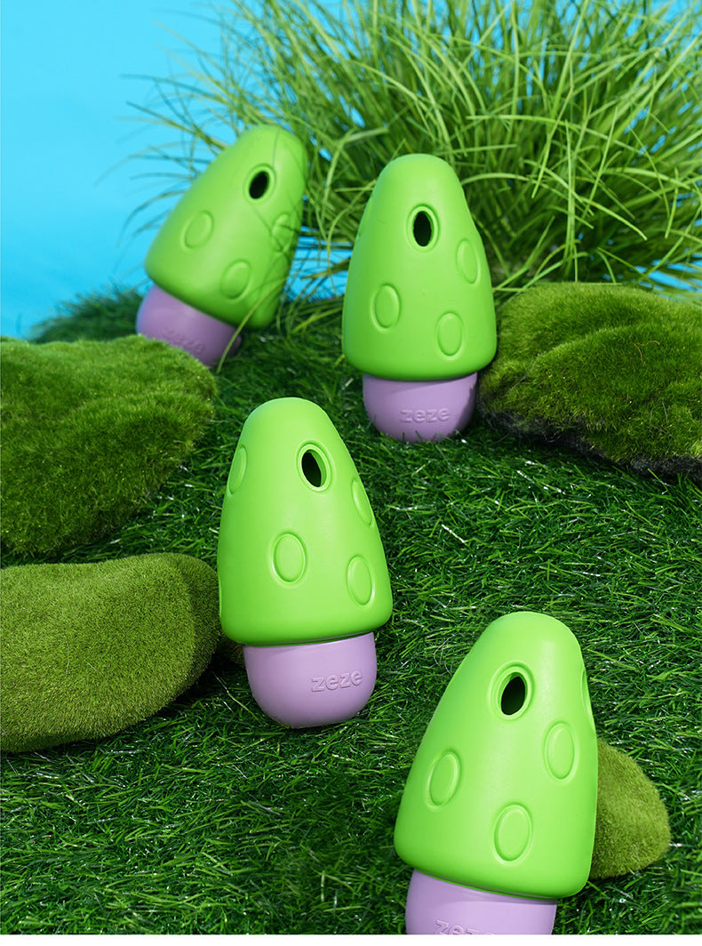 Mushroom Chew Toy – Interactive Treat Dispenser for Dogs