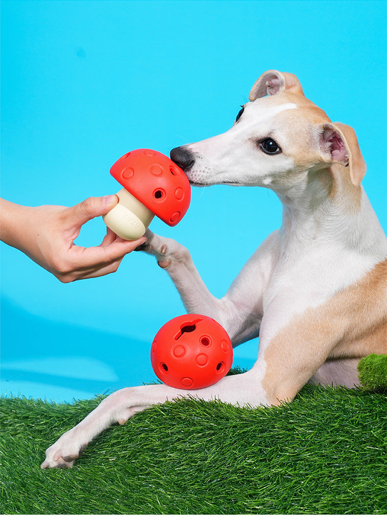 Mushroom Chew Toy – Interactive Treat Dispenser for Dogs