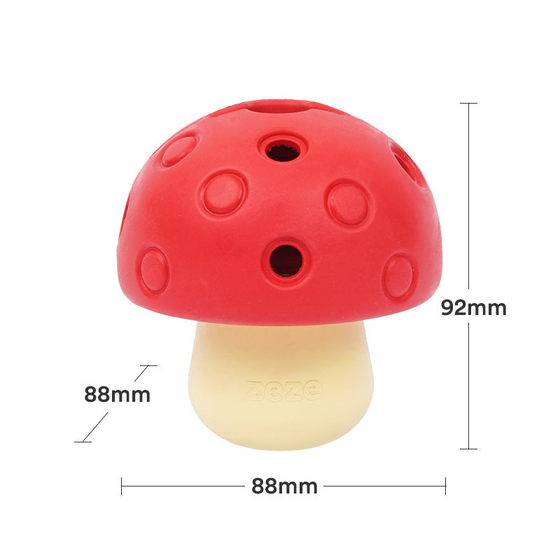 Mushroom Chew Toy – Interactive Treat Dispenser for Dogs