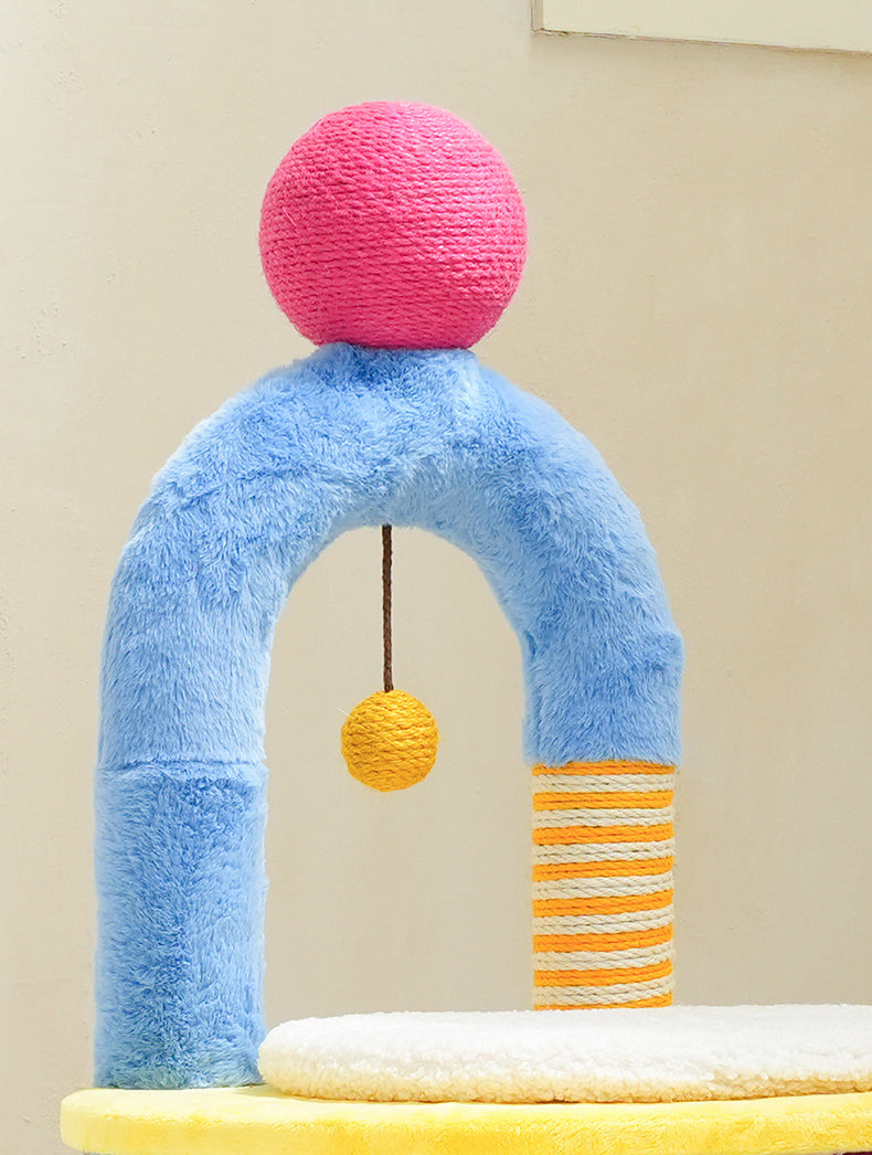 Toto Ball Chair Cat Climbing Frame | Artistic Living Meets Multi-Play Fun
