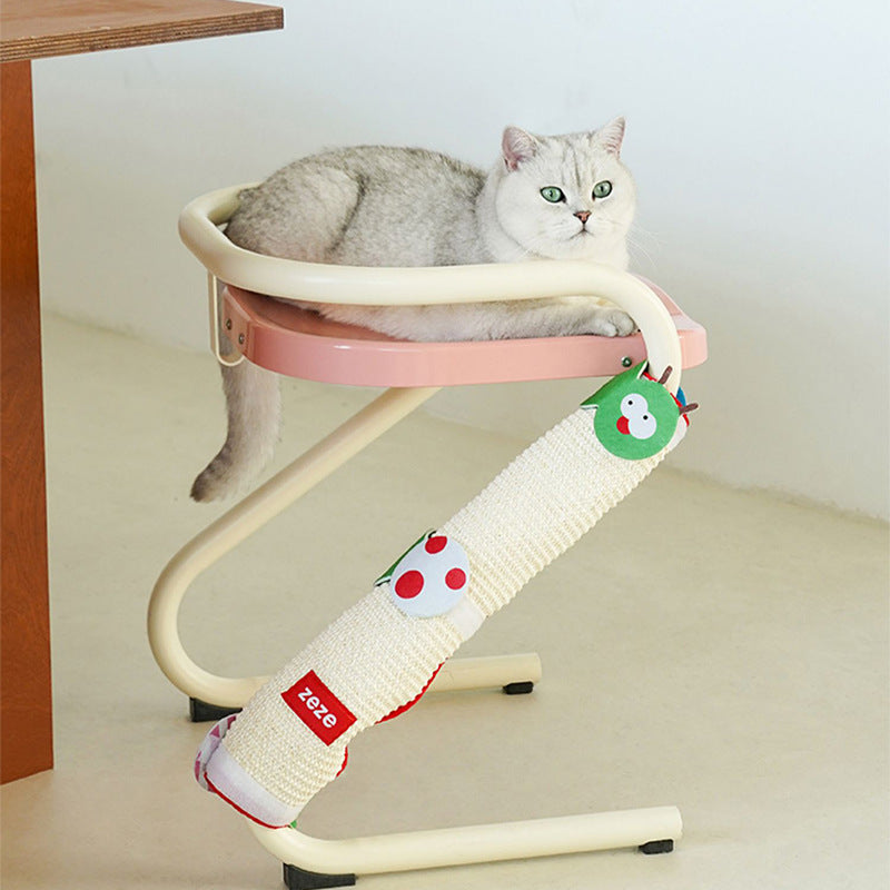 Zeze Caterpillar Sisal Cat Scratch Mat – Table & Chair Leg Protector