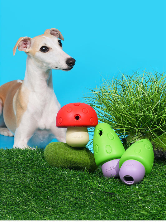 Mushroom Chew Toy – Interactive Treat Dispenser for Dogs