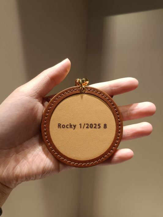🐾 3d Custom Leather Pet Portrait Keychain | Handcrafted 3D Effect